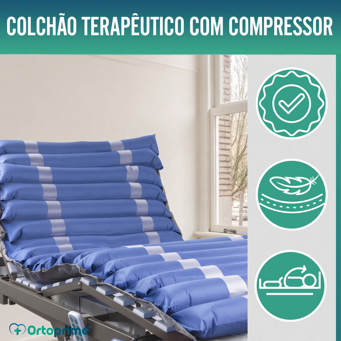 Colchão Anti-escaras com Células Intercambiáveis Compressor PROTECTIVE