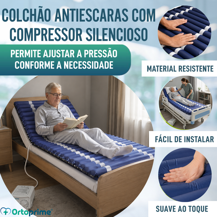 Colchão Anti-Escaras com Compressor MAXIPLUS
