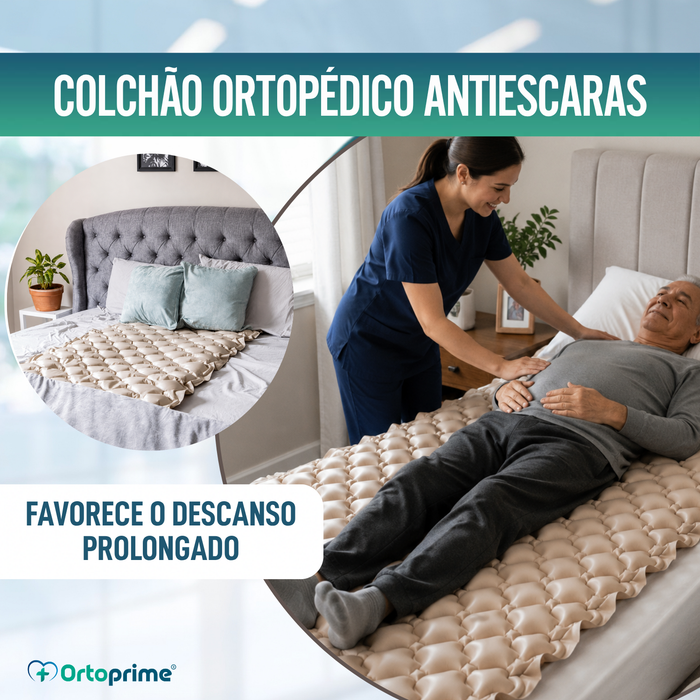 Colchão Antiescaras com Compressor e Células de Ar Alternante