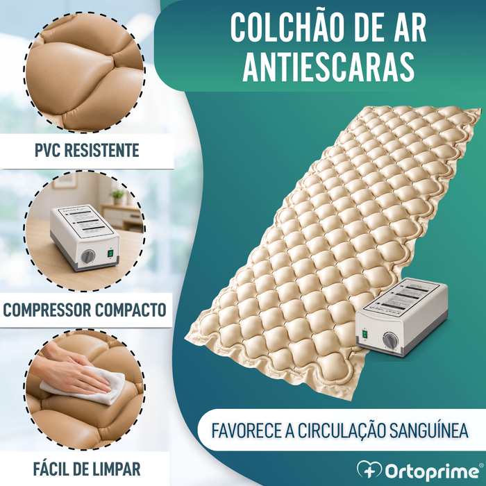 Colchão Anti-Escaras com Compressor CONFORTO