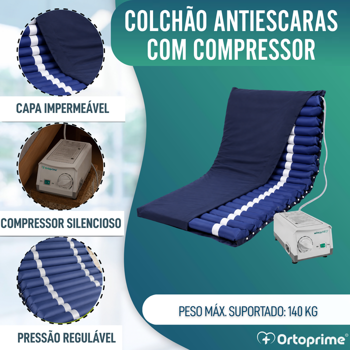 Colchão Anti-Escaras com Compressor MAXIPLUS