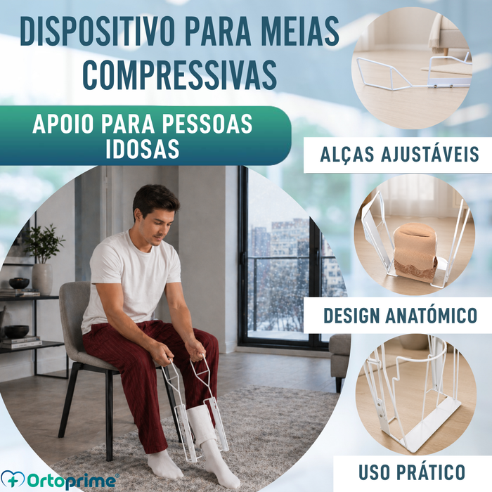 Calçador de Meias de Compressão | Ajuda Dobrável