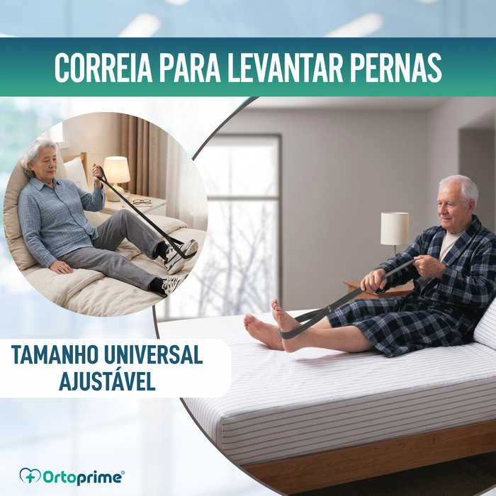 Correia Eleva-Pernas com Laço Rígido para Mobilidade