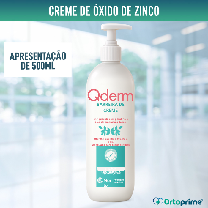Creme de Óxido de Zinco Anti-Escaras - Dispensador de 500ml