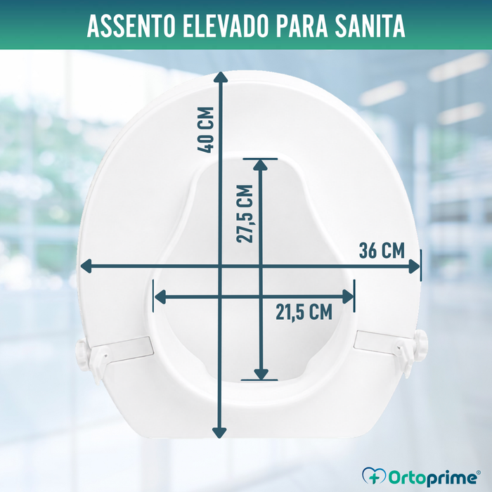 Alteador de Sanita Com Tampa de 10 cm - Universal
