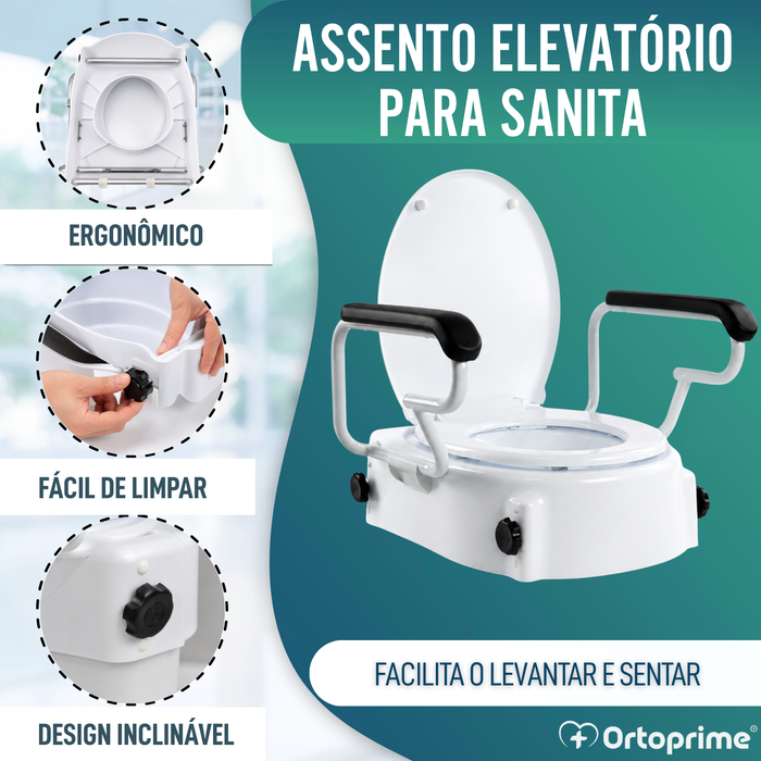 Alteador de Sanita Inclinável OrtoPrime Conforto