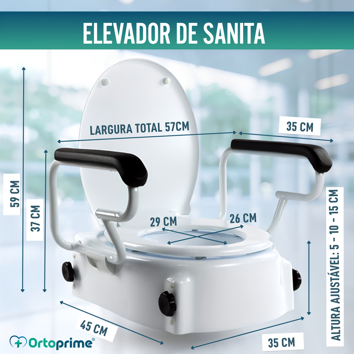 Alteador de Sanita Inclinável OrtoPrime Conforto