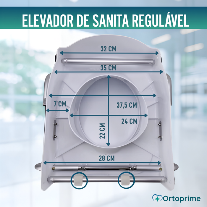 Alteador de Sanita Inclinável OrtoPrime Conforto
