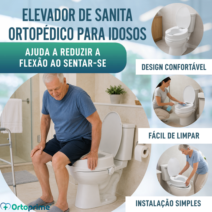 Alteador de Sanita Com Tampa de 10 cm - Universal
