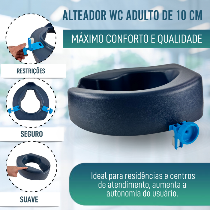 Elevador WC 10 cm Macio | Alçador WC Adultos