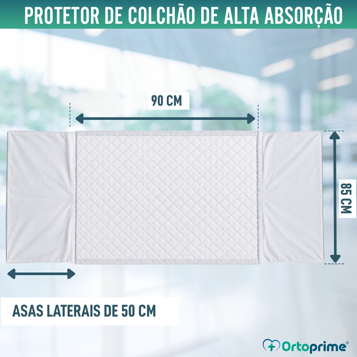Capa Económica Absorvente e Lavável para Cama de 90 cm - 3,15 litros/m2