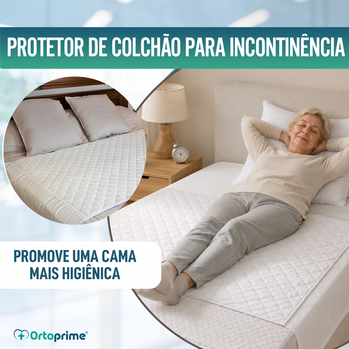 Capa Económica Absorvente e Lavável para Cama de 90 cm - 3,15 litros/m2