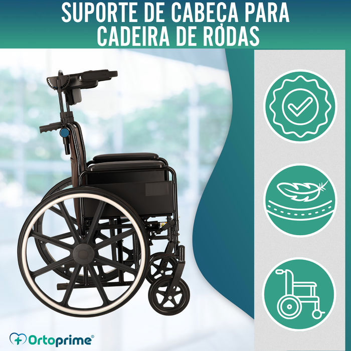 Encosto de Cabeça para Cadeira de Rodas Ajustável | 2 Modelos