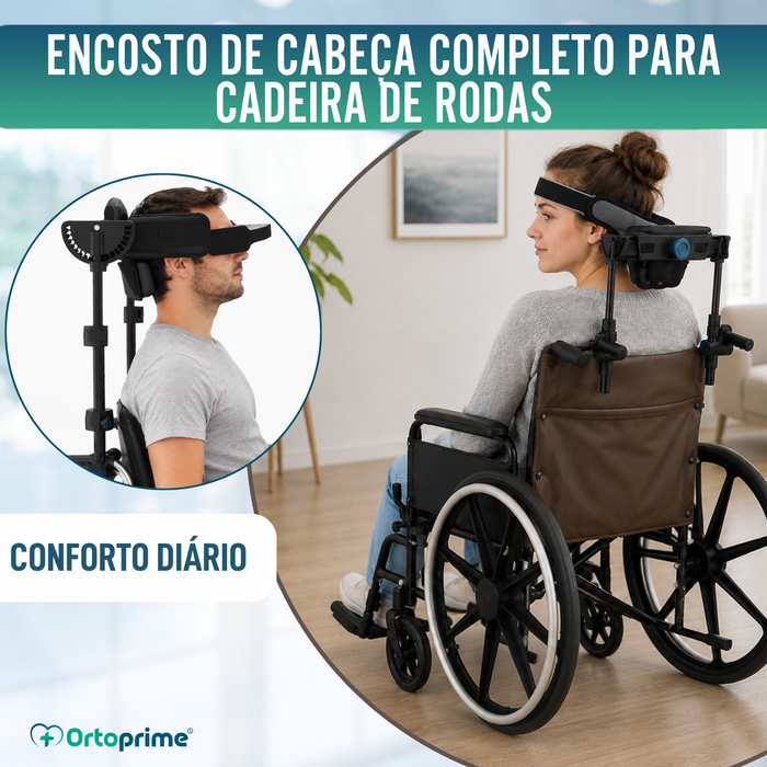 Encosto de Cabeça para Cadeira de Rodas Ajustável | 2 Modelos