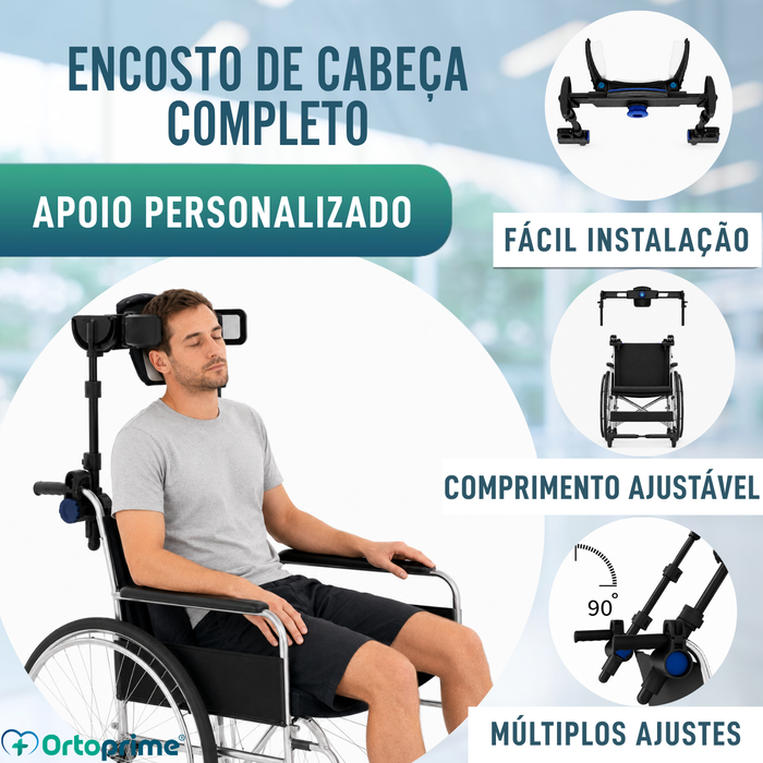 Encosto de Cabeça para Cadeira de Rodas Ajustável | 2 Modelos