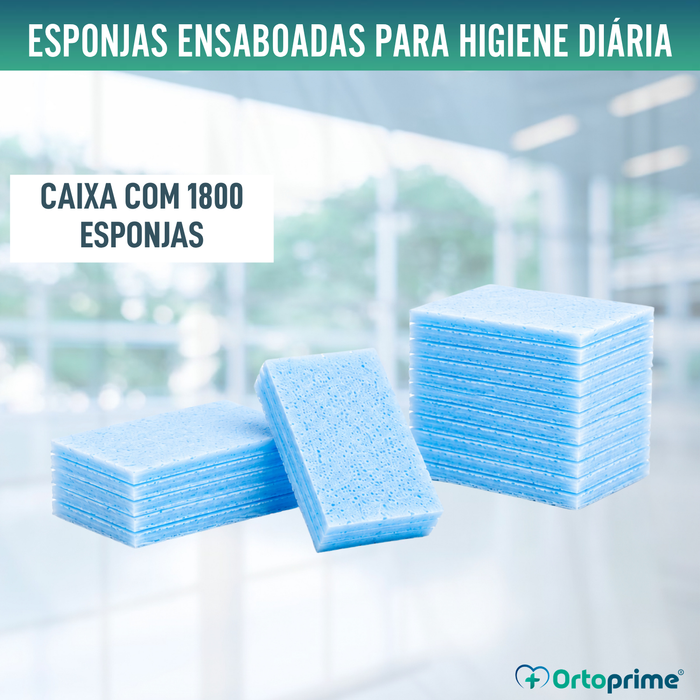 Caixa de Esponjas Descartáveis - 1800 Unidades