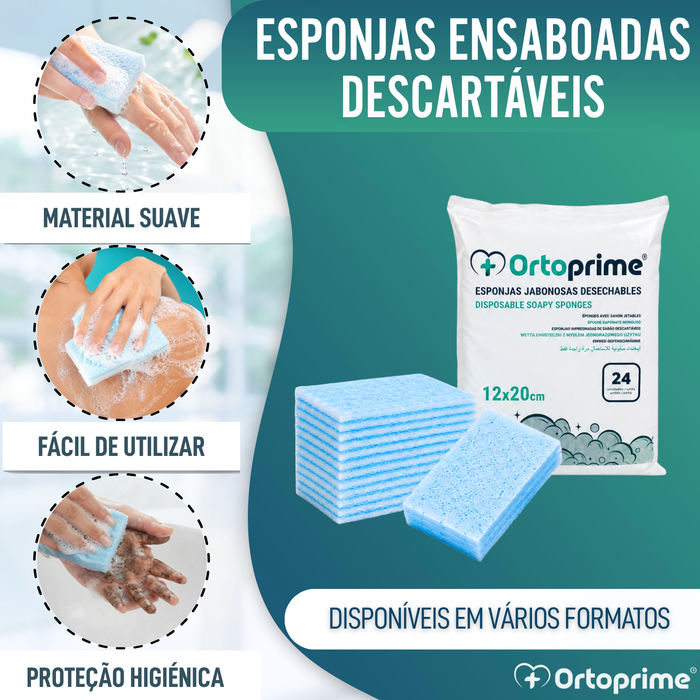Esponjas de Sabão Descartáveis para Bebés e Adultos