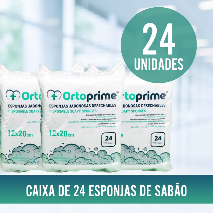 Caixa de Esponjas Descartáveis - 24 Unidades