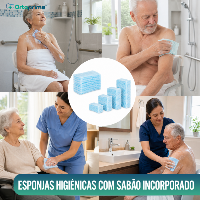 Caixa de Esponjas Descartáveis - 120 Unidades