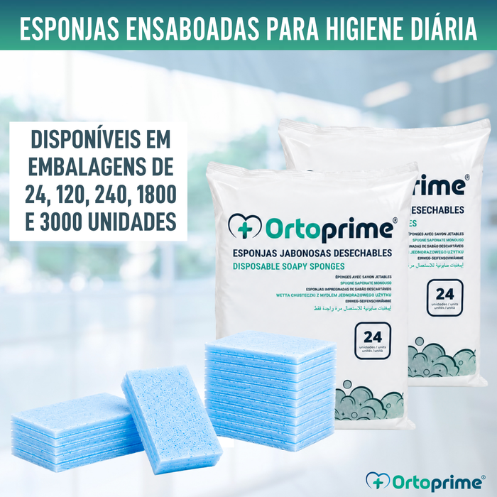 Esponjas de Sabão Descartáveis para Bebés e Adultos