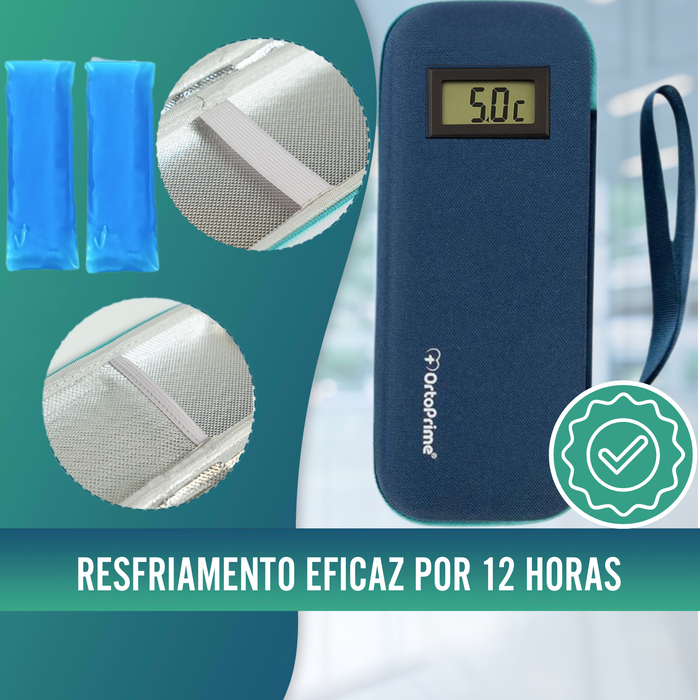 Estojo para Insulina com Termómetro | Frigorífico para Diabéticos