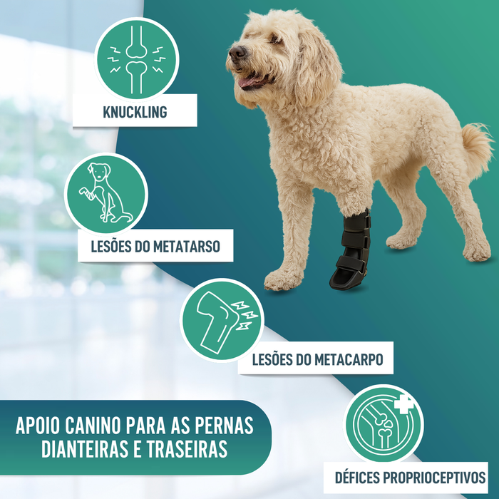 Férula de Bota Curta para Cães com Knuckling | 5 Tamanhos