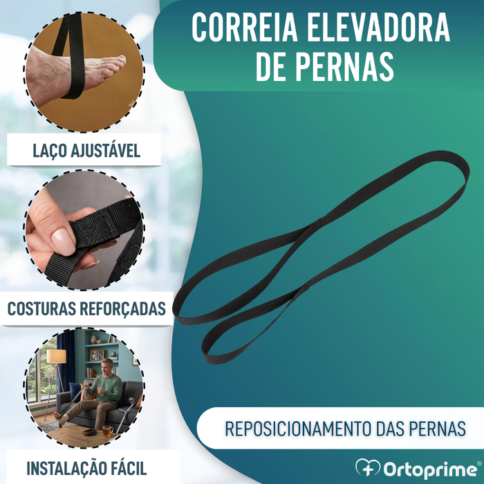 Correia Eleva-Pernas com Laço Rígido para Mobilidade