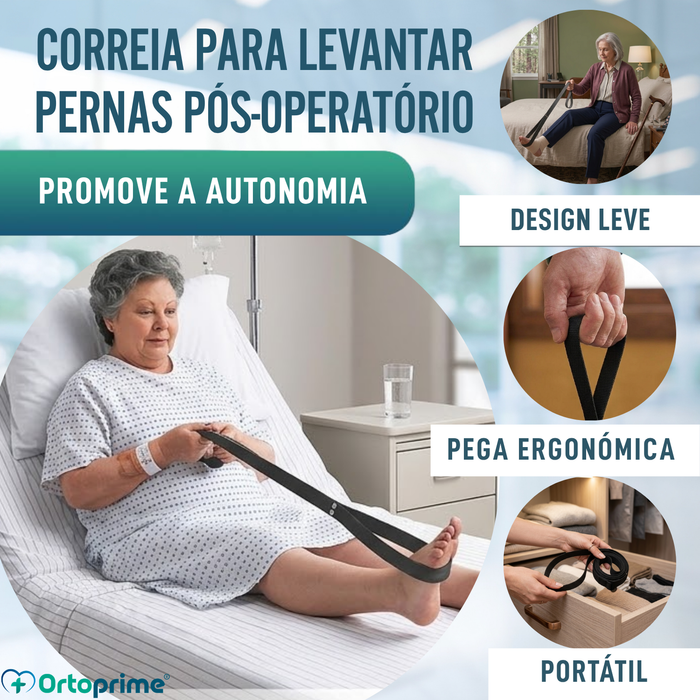 Correia Eleva-Pernas com Laço Rígido para Mobilidade