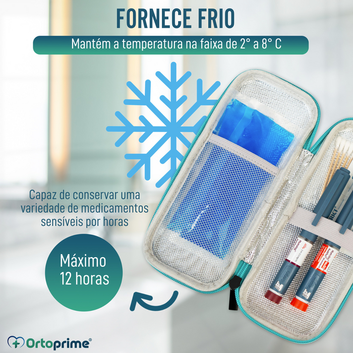 Estojo para Insulina com Termómetro | Frigorífico para Diabéticos