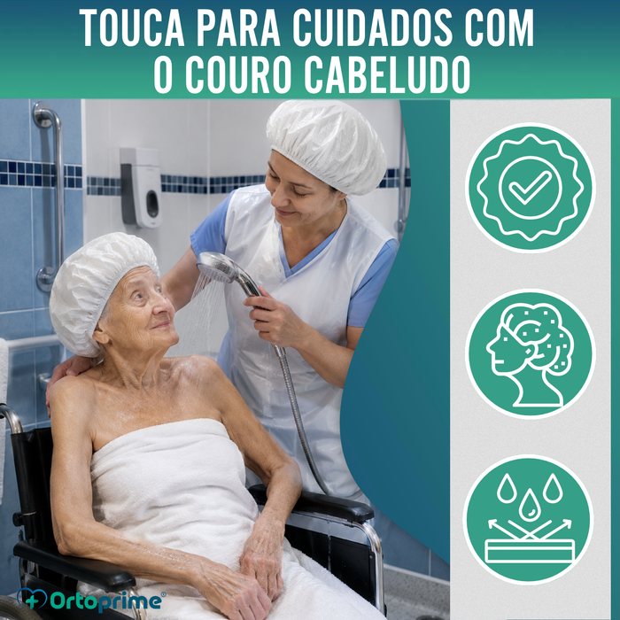 Gorro de Banho Reutilizável Lavável e Respirável | Tamanho Único