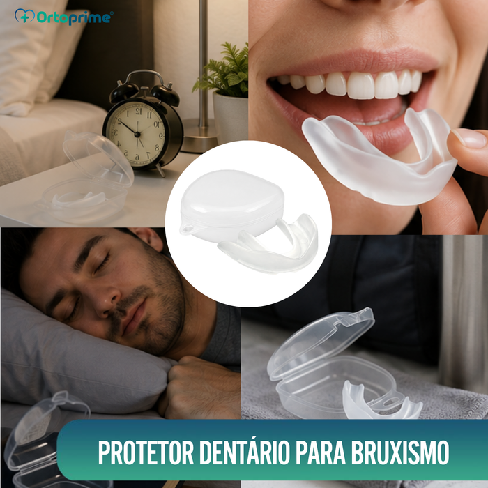 Protetor Bocal Moldável e Reutilizável para Bruxismo - Com Estojo