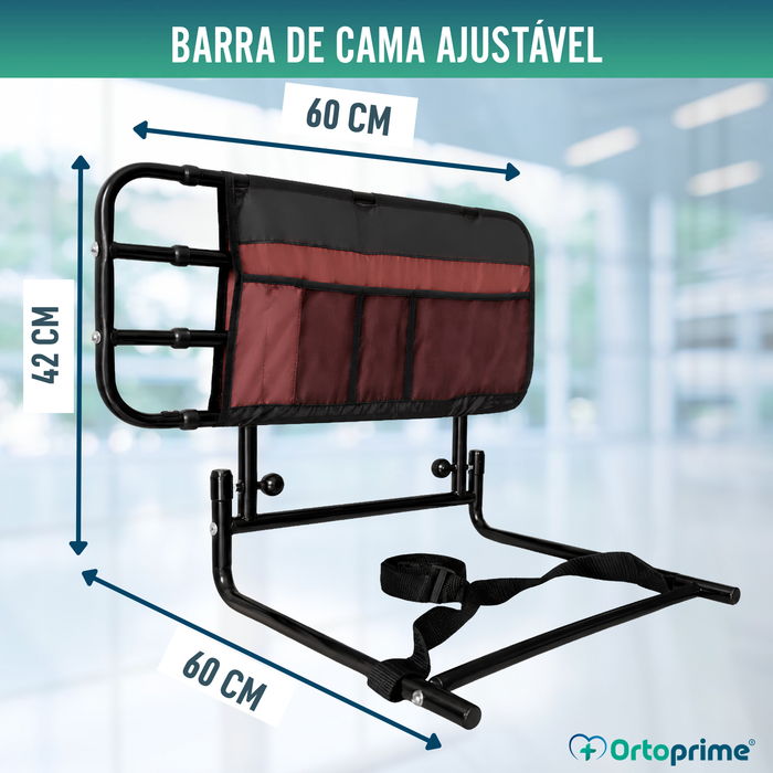 Grade para Camas de Adultos com Bolsos e Ajustável