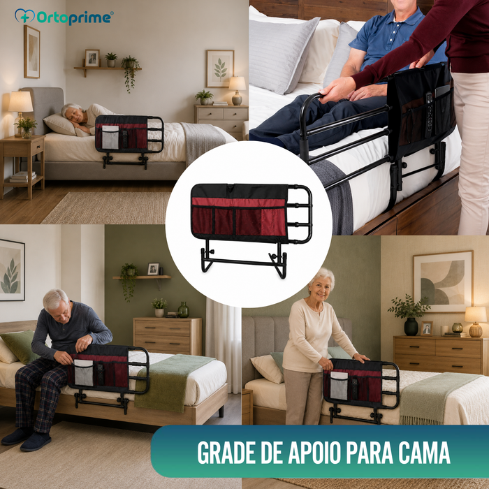 Grade para Camas de Adultos com Bolsos e Ajustável