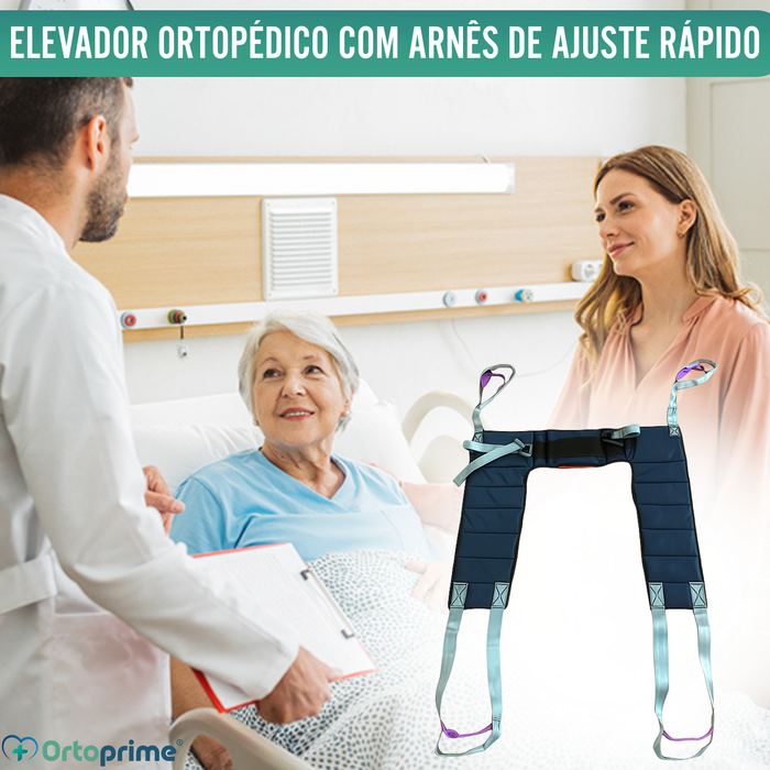 Grúa para Elevar Paciente com Arnês de Ajuste Rápido
