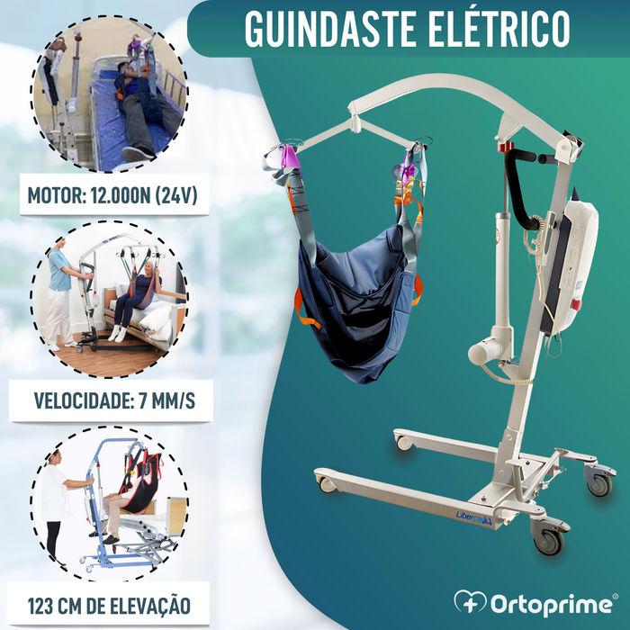 Grúa Ortopédica com Arnês para Suporte de Cabeça Incluído