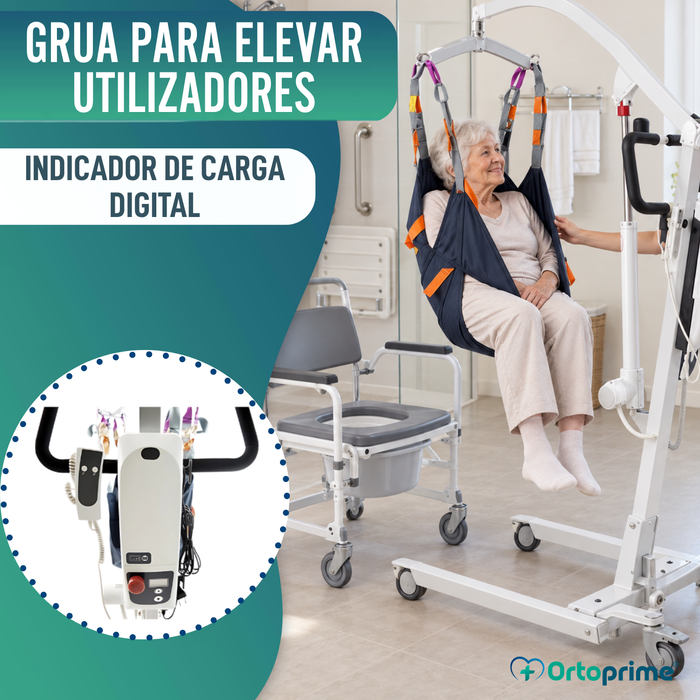 Grua Ortopédica | Arnês com Suporte de Cabeça Incluído
