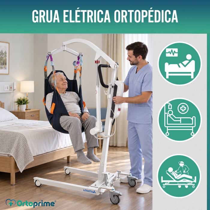 Grua Ortopédica | Arnês com Suporte de Cabeça Incluído