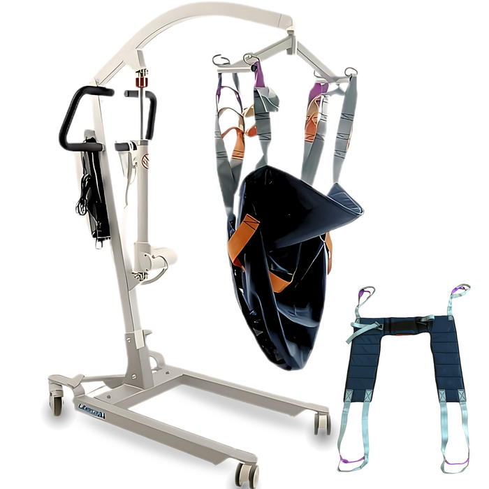 Grua para Pacientes com Arnês de Ajuste Rápido Integrado