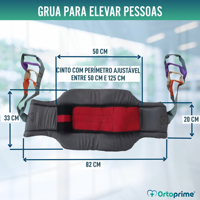 Grua Elétrica de Levantamento de Peso com Arnês - Mobilidade Reduzida