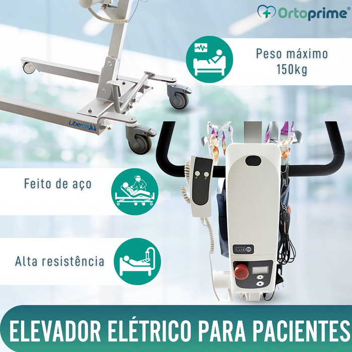 Grúa para Elevar Pacientes Alta Qualidade | Arnês Incluído