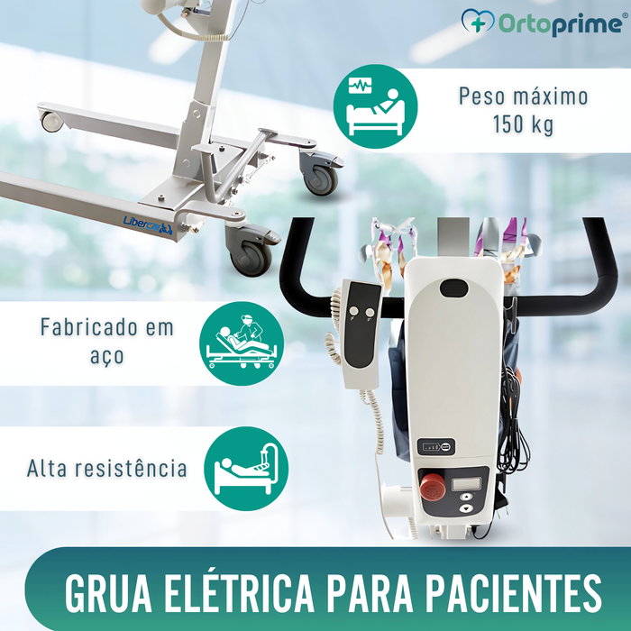 Grúa Elétrica para Transporte de Pacientes | Sem Arnês