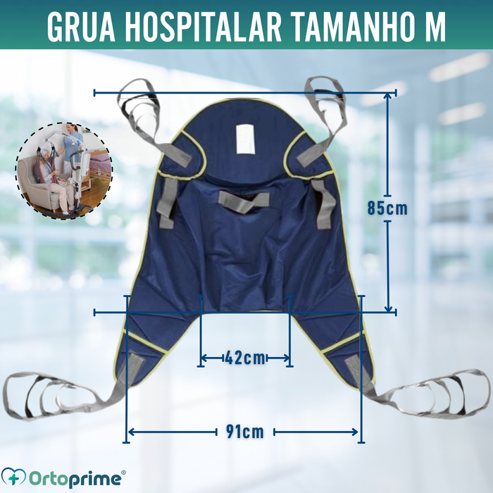 Grúa para Elevar Pacientes Alta Qualidade | Arnês Incluído