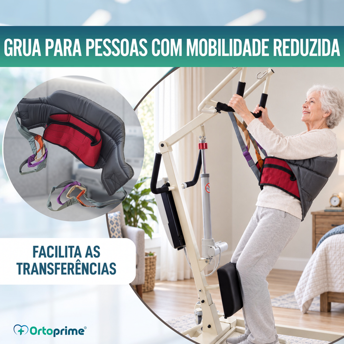 Grua Elétrica de Levantamento de Peso com Arnês - Mobilidade Reduzida