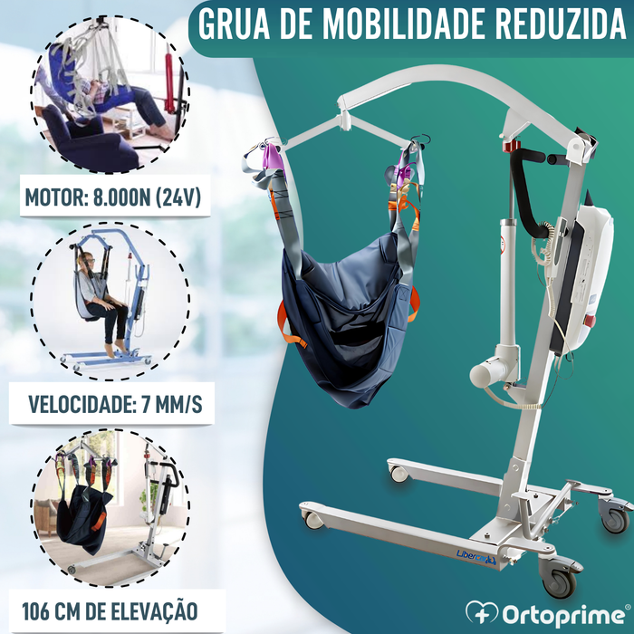 Grúa para Elevar Pacientes Alta Qualidade | Arnês Incluído