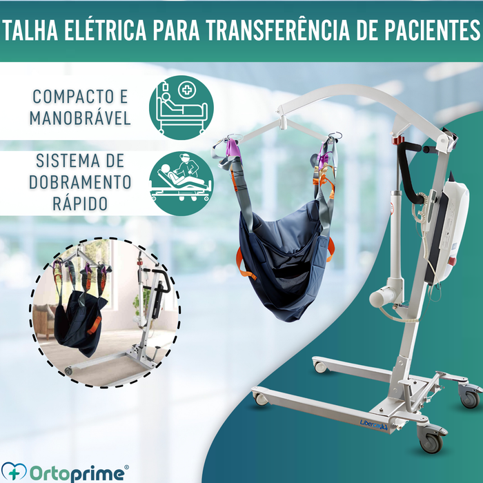 Grua Ortopédica | Arnês com Suporte de Cabeça Incluído