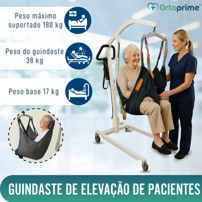Grúa Ortopédica com Arnês para Suporte de Cabeça Incluído