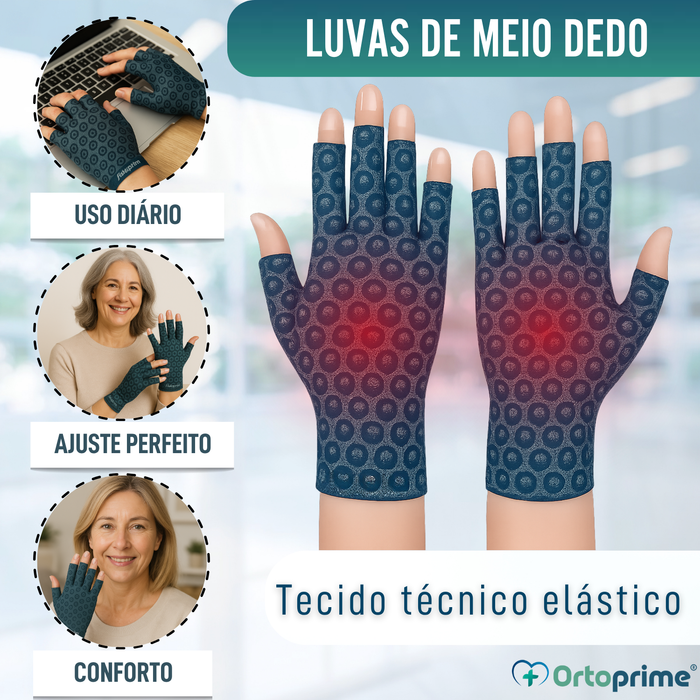 Luvas Terapêuticas para Artrose | Tecido Técnico Elástico