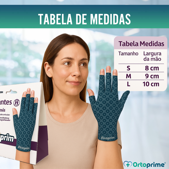 Luvas Terapêuticas para Artrose | Tecido Técnico Elástico