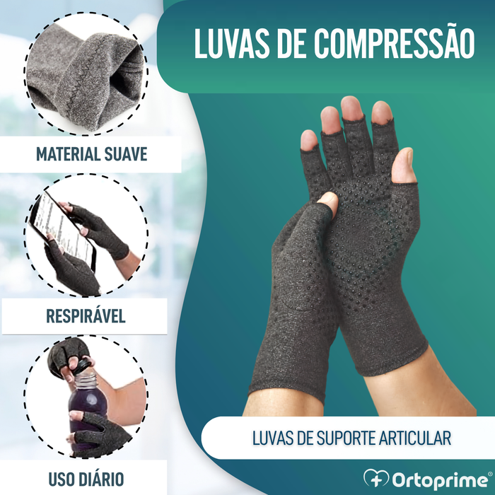 Pacote de Luvas de Compressão - Anti-Artrite