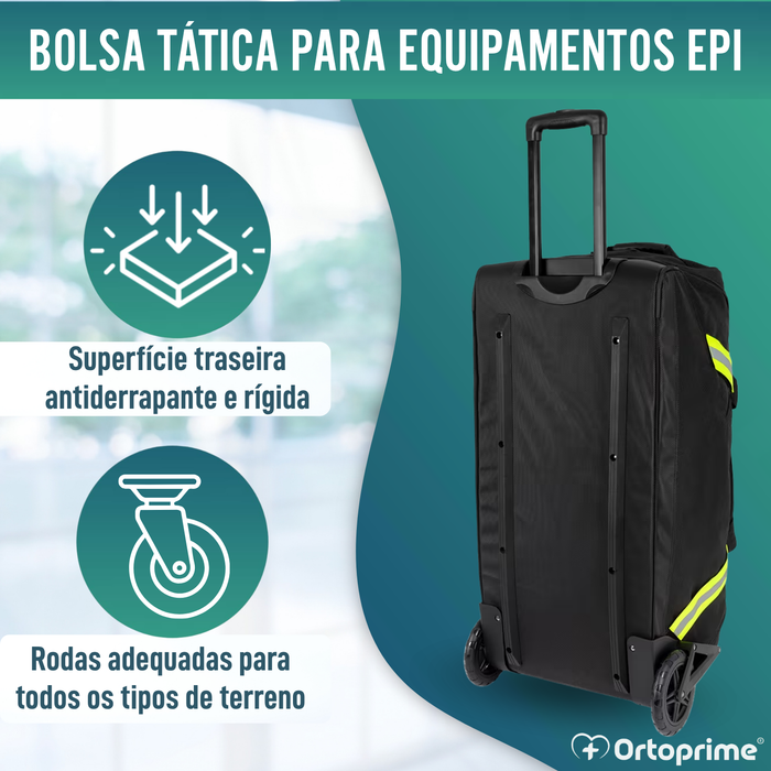 Mala Trolley Profissional de Bombeiro com Rodas EPI